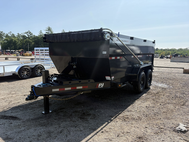 2026 PJ 7X14 15.4K Low Profile Telescopic Dump Trailer W/ in Turner, ME