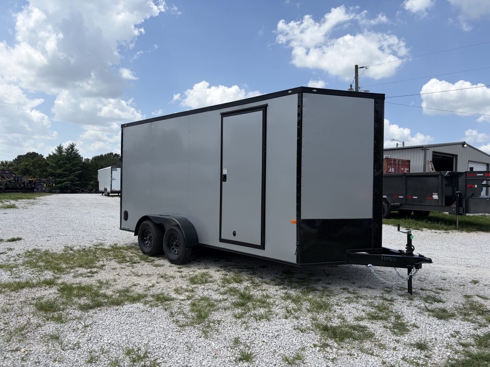 2027 Rock Solid Cargo TANDEM CARGO W/ RAMP DOOR/ .08 SEMI SCREWLESS/ BLACKOUT in Rogersville, MO