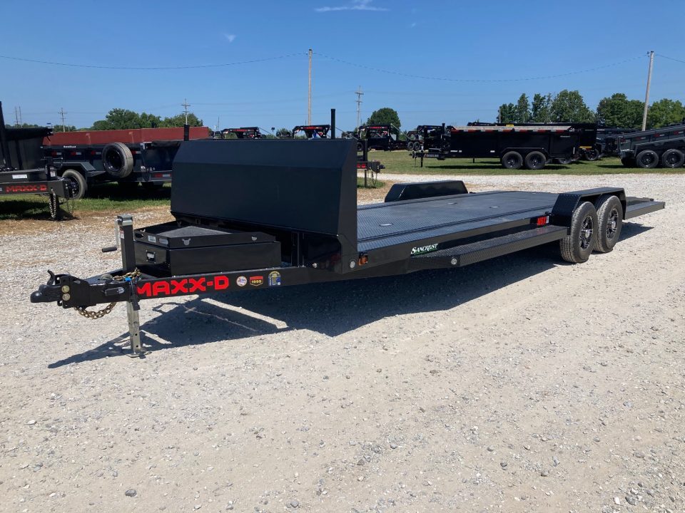 2027 MAXX-D 83X24 TANDEM 9.9K CARHAULER W/ ROCK SHIELD, IN FLOOR LI in Billings, MO