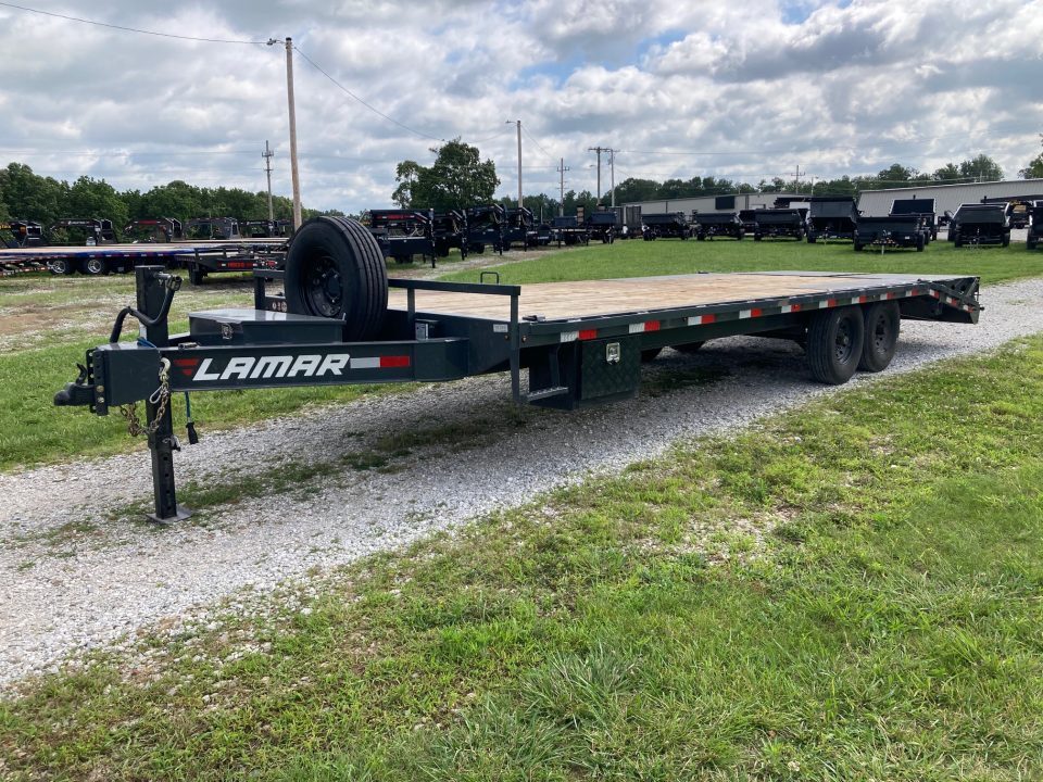 2026 Lamar Trailers 102X24 TANDEM 14K W/ 5' DOVE, MAX RAMPS & 14 PLY TIRES in Billings, MO