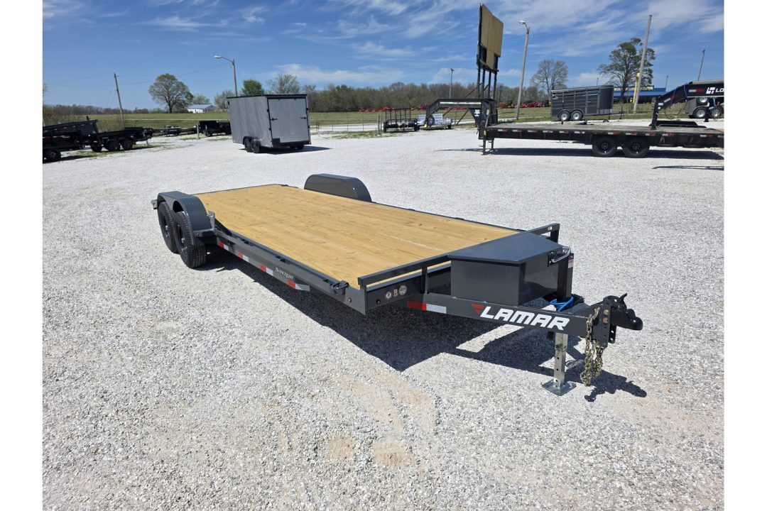 2026 Lamar Trailers 83X22 TANDEM 10K CAR HAULER W/2' STEEL DOVE & SLIDE OUT in Rogersville, MO