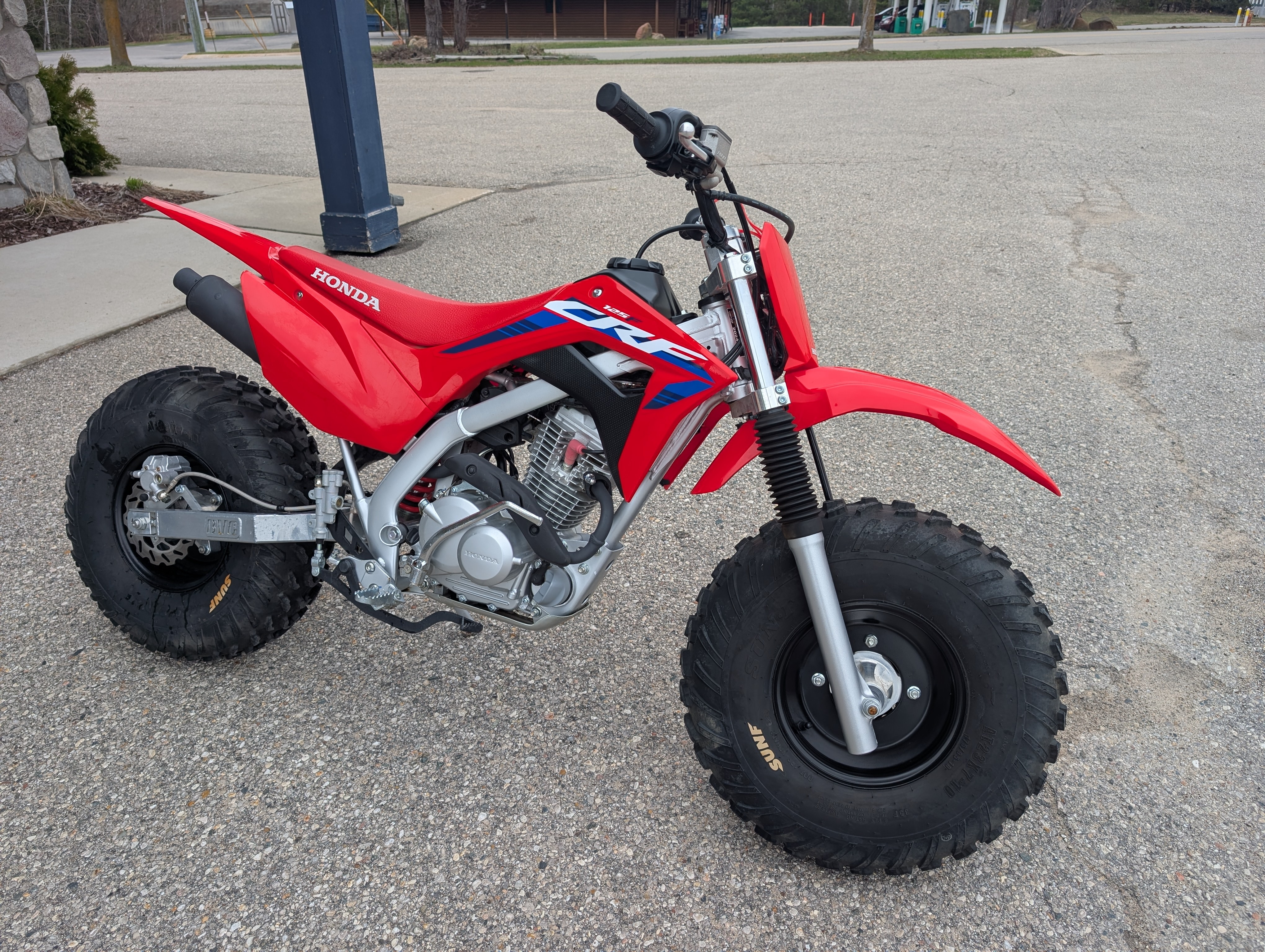 2024 Honda CRF125F with BVC Fat Tire Kit 125F in Petoskey, MI