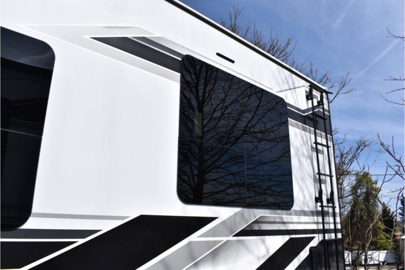 A photo of this 2026 Grand Design Momentum M-CLASS 395MS