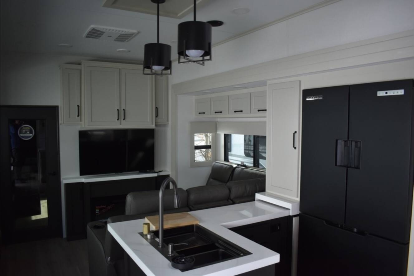 A photo of this 2026 Grand Design Momentum M-CLASS 395MS