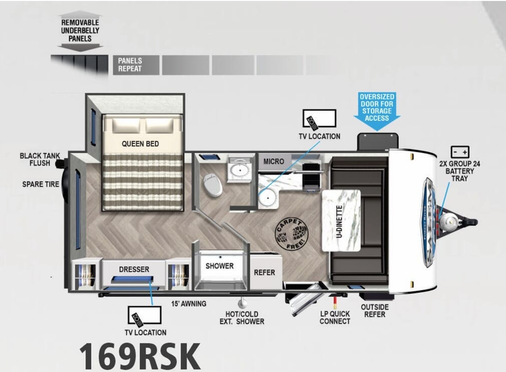 2021 Forest River SALEM FSX 169RSK RV