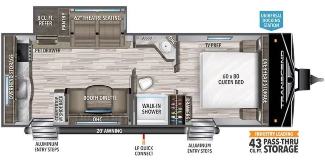 A photo of this 2022 Grand Design Transcend Xplor 231RK