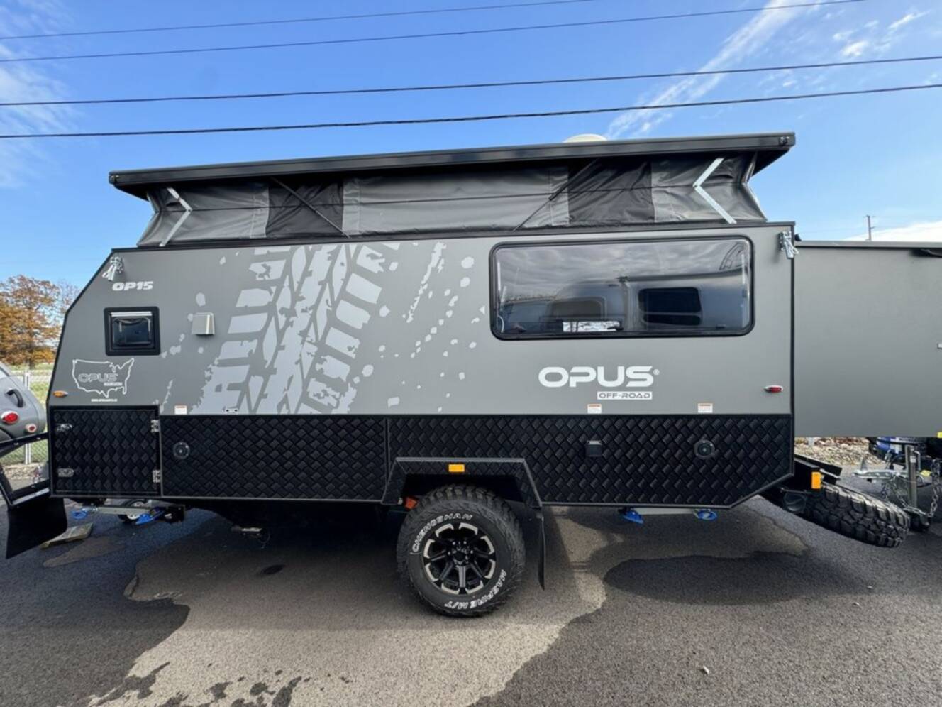 A photo of this 2023 Opus® OPUS OP15 Hybrid Caravan