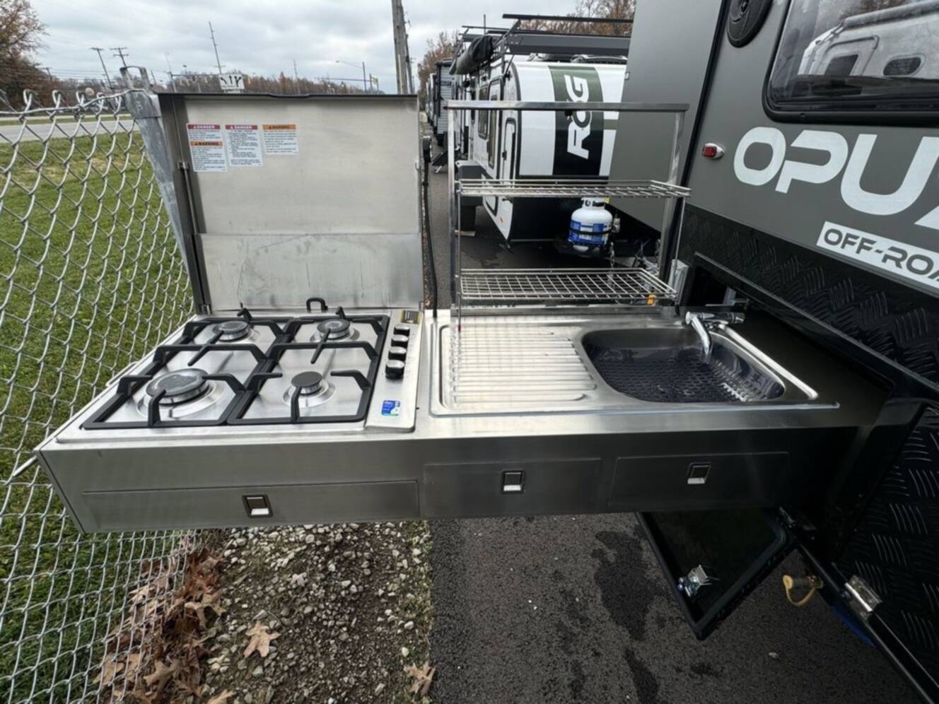 A photo of this 2023 Opus® OPUS OP15 Hybrid Caravan
