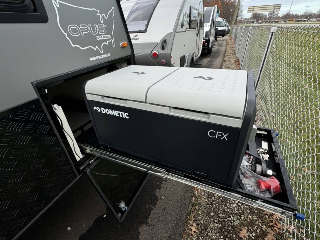 A photo of this 2023 Opus® OPUS OP15 Hybrid Caravan