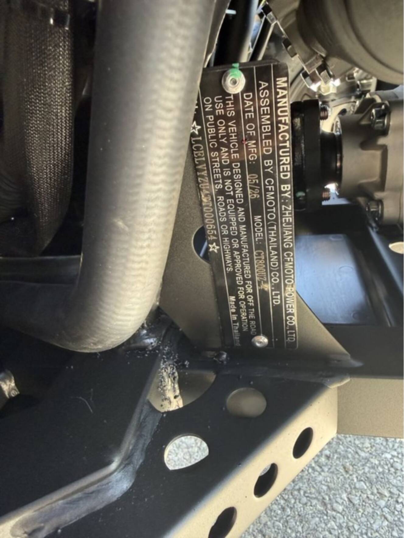 A photo of this 2026 CFMOTO UFORCE 800 XL Camo