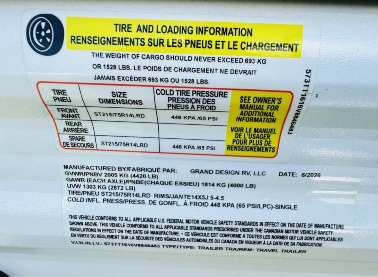 A photo of this 2027 Grand Design TRANSCEND LITE Transcend Lite 121RBL