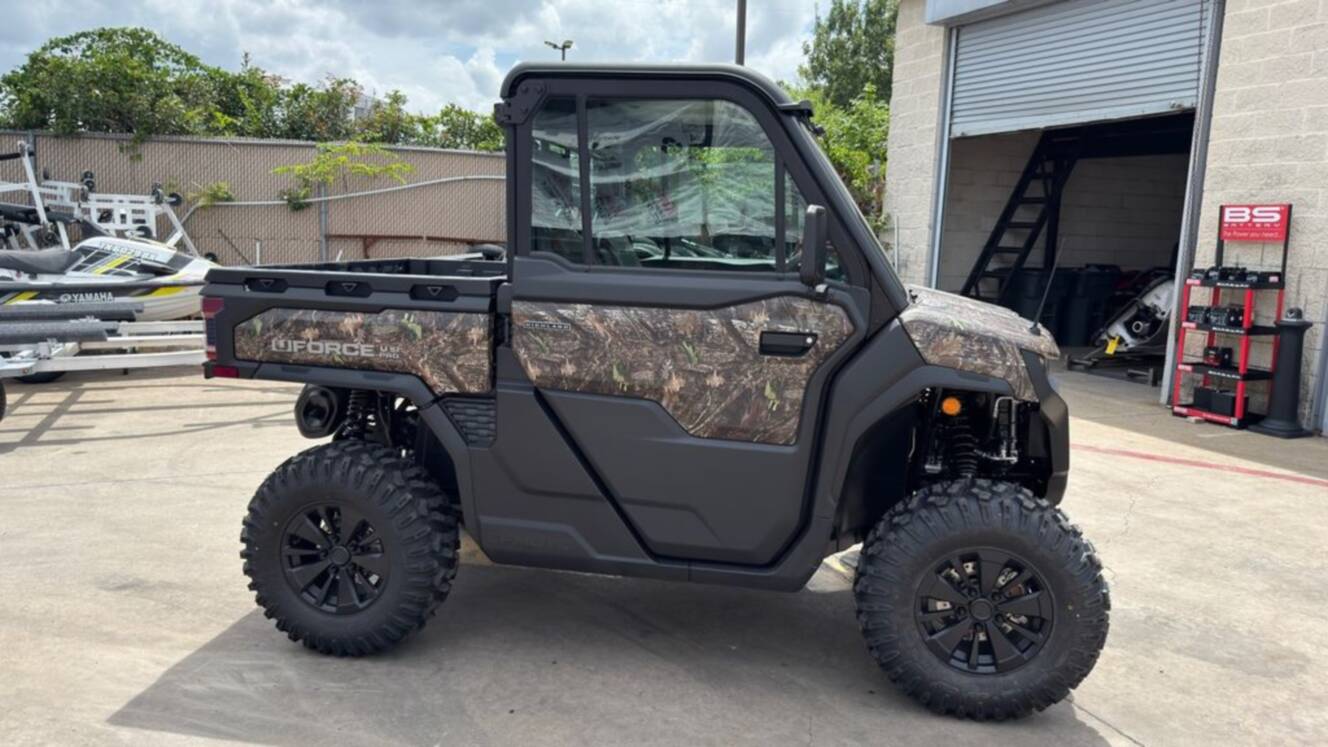 A photo of this 2026 CFMOTO UFORCE U10 Pro Highland Camo