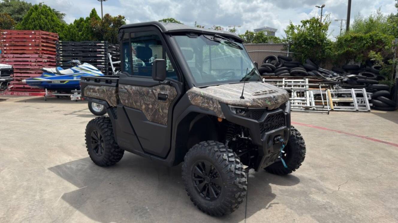 A photo of this 2026 CFMOTO UFORCE U10 Pro Highland Camo