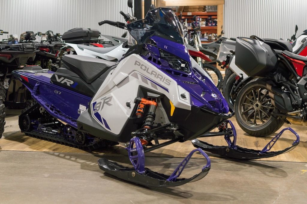 2027 Polaris® Patriot 9R INDY VR1 137 Ghost White Metallic / Plum Cra in dunmore PA