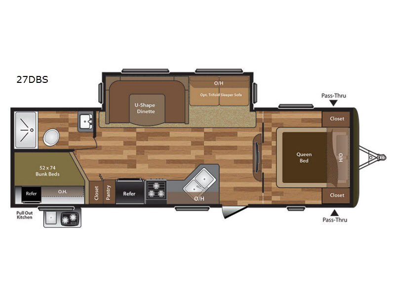 2017 Keystone Rv Hideout 27DBS in pittsburgh PA