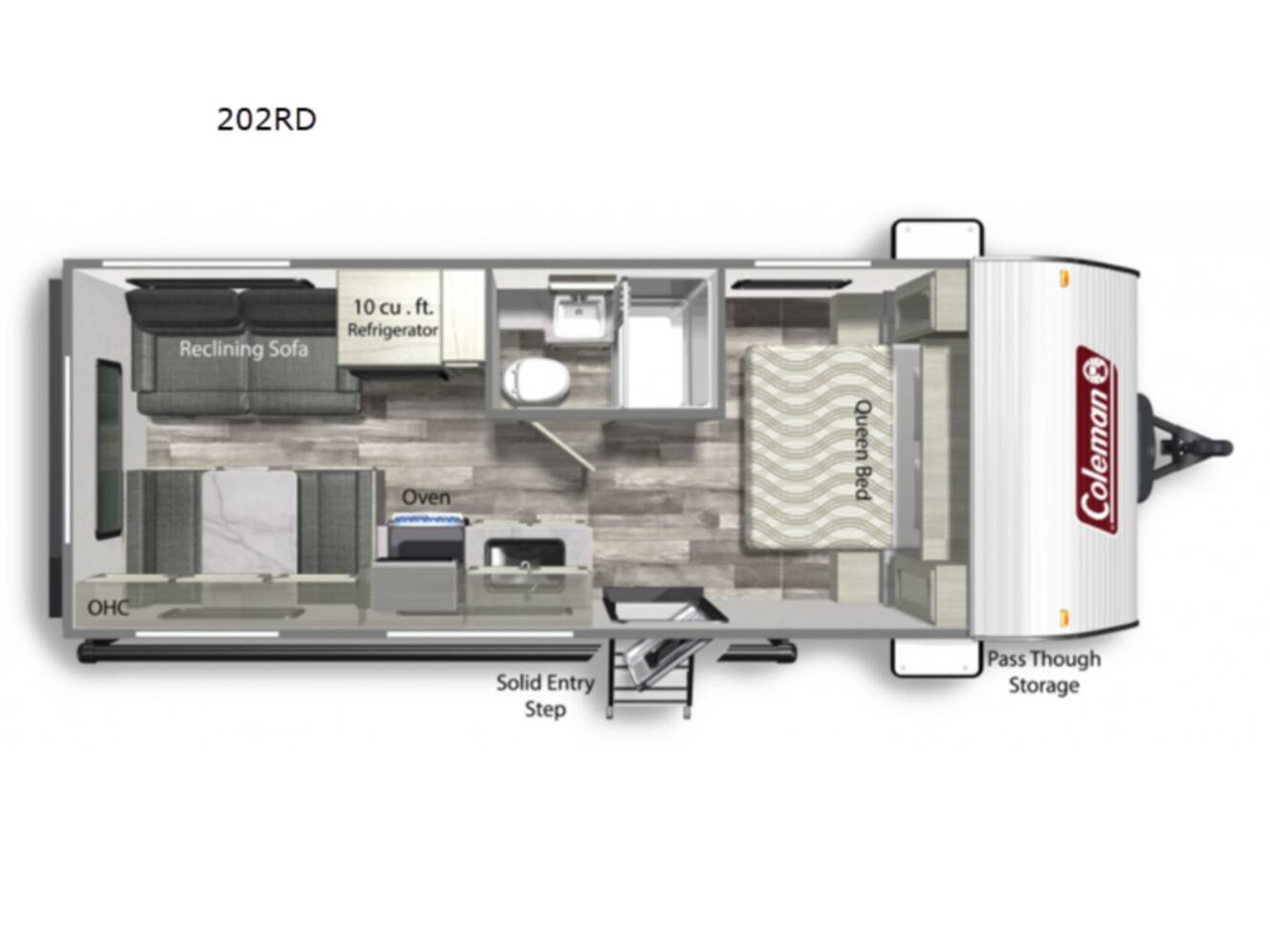 A photo of this 2022 Dutchmen Rv Coleman Lantern LT Series 202RD