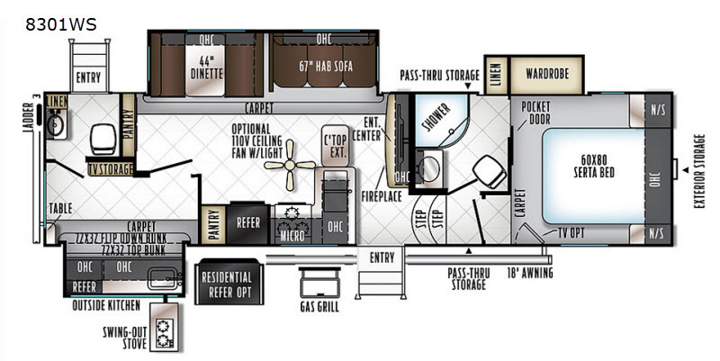2018 Forest River Rv Rockwood Signature Ultra Lite 8301WS in paynesville MN