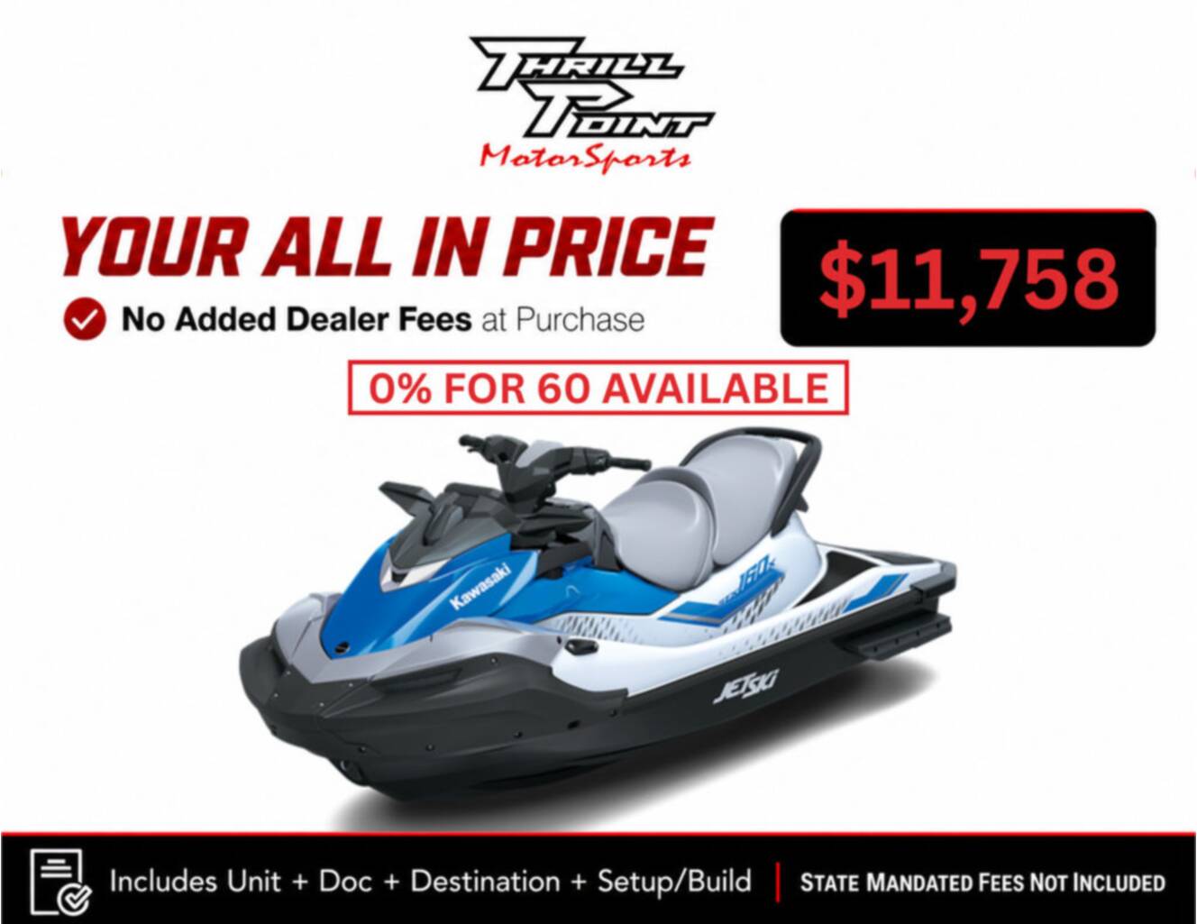 A photo of this 2026 Kawasaki Jet Ski® STX® 160 X