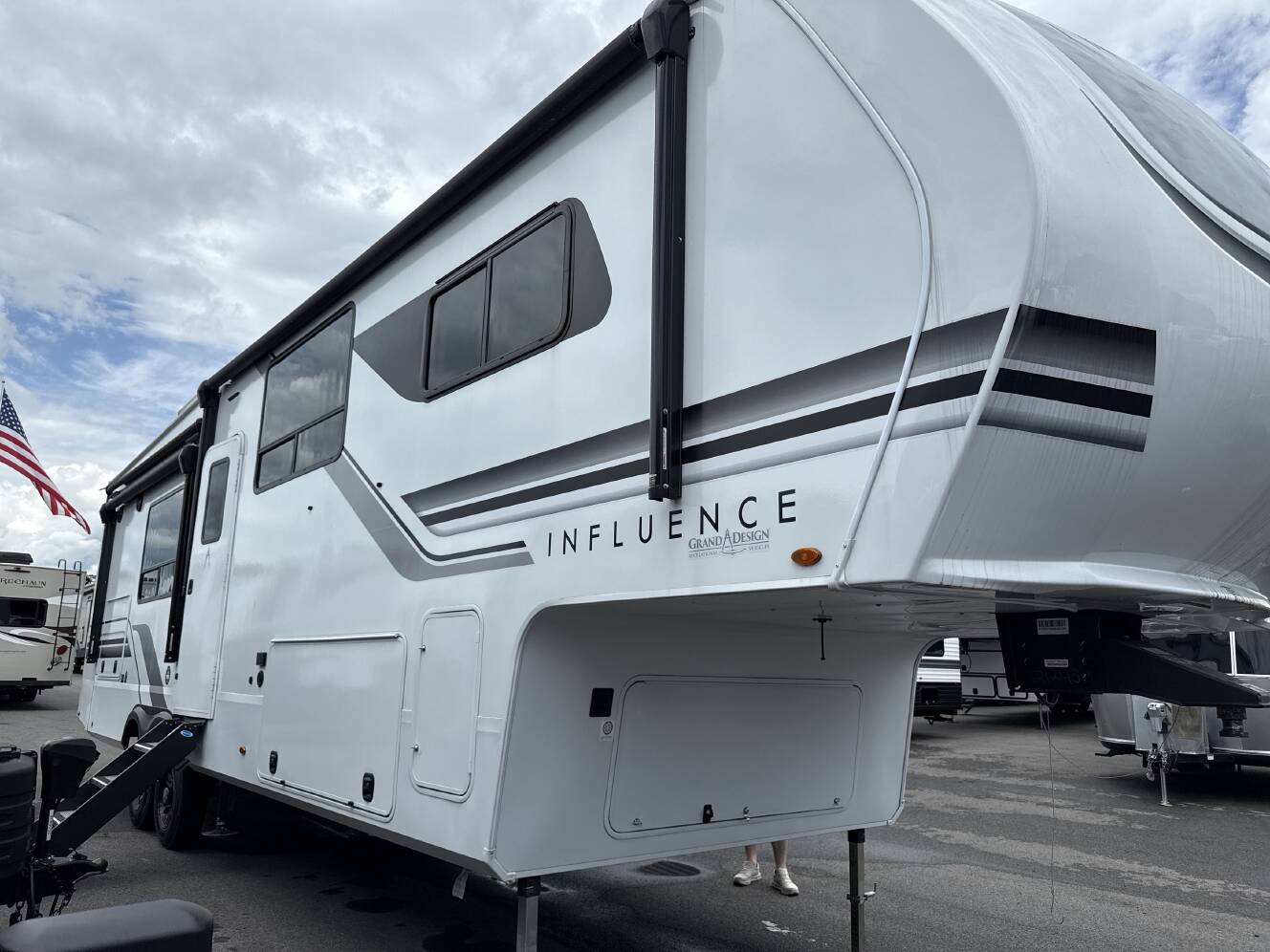 A photo of this 2025 Grand Design INFLUENCE 3203GK