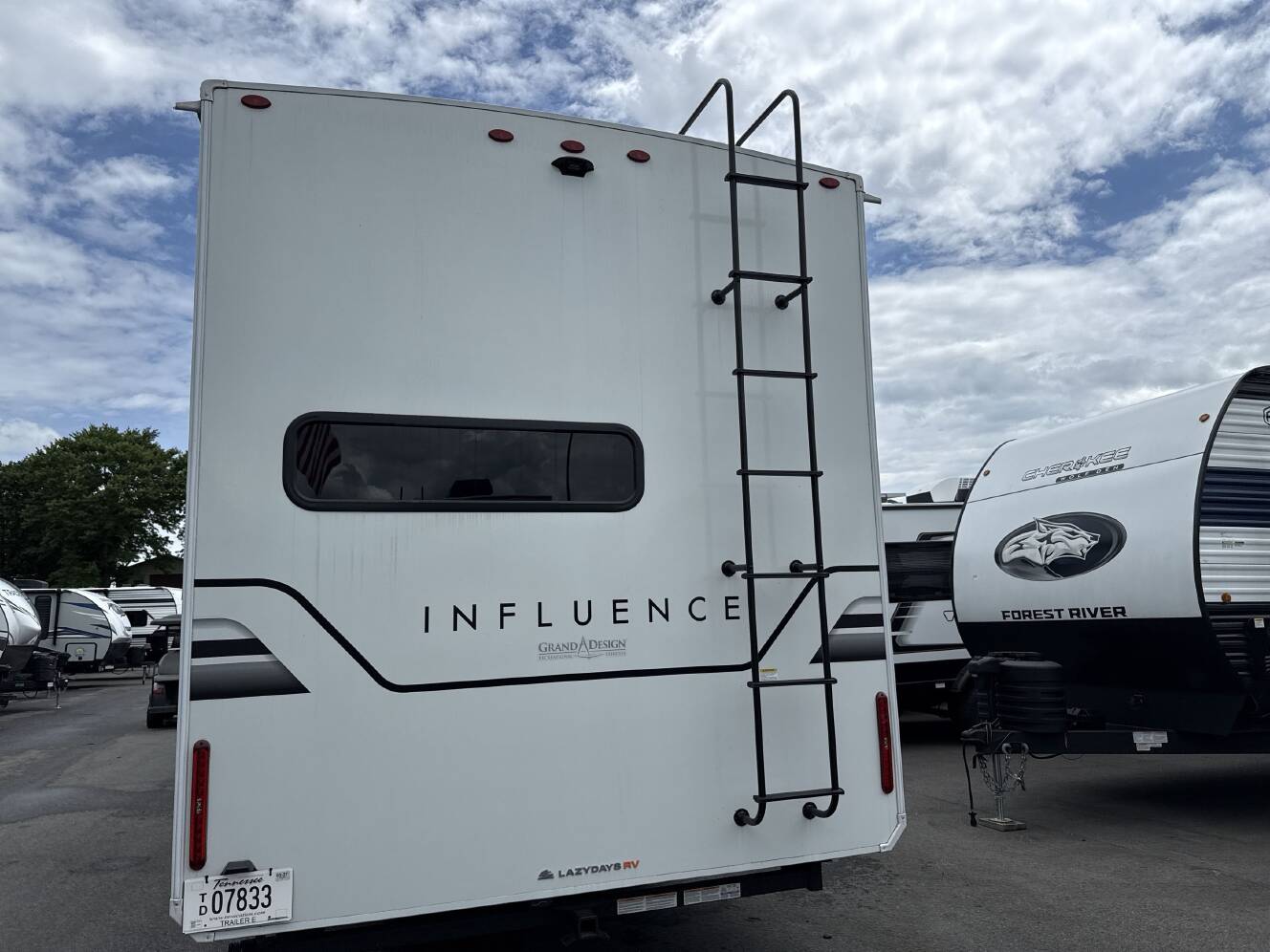 A photo of this 2025 Grand Design INFLUENCE 3203GK