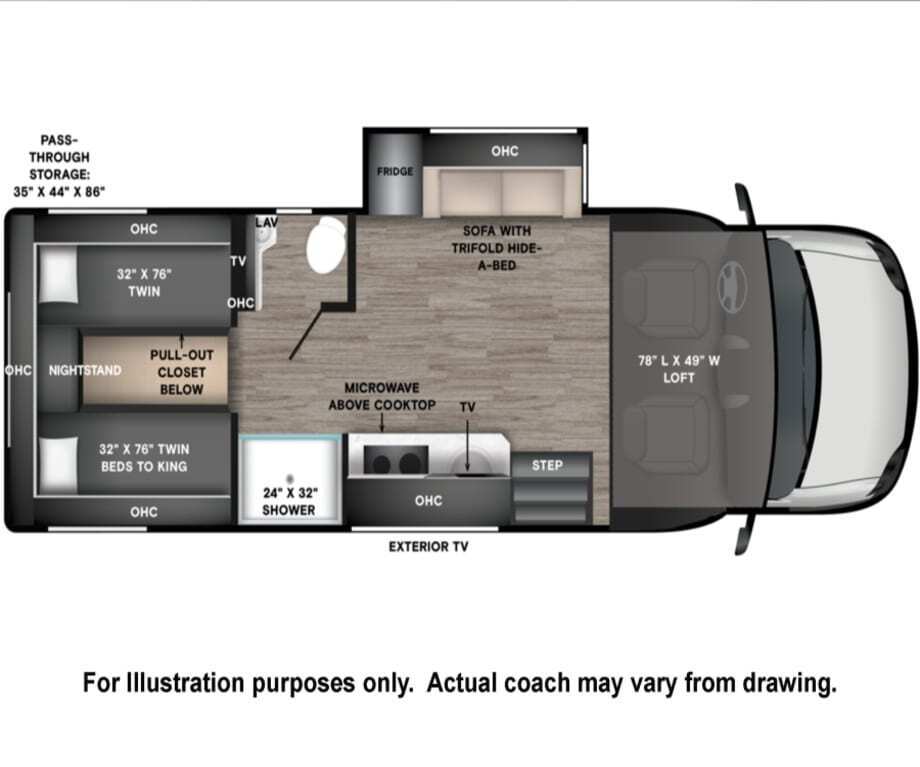A photo of this 2027 Tiffin WAYFARER 25XLW