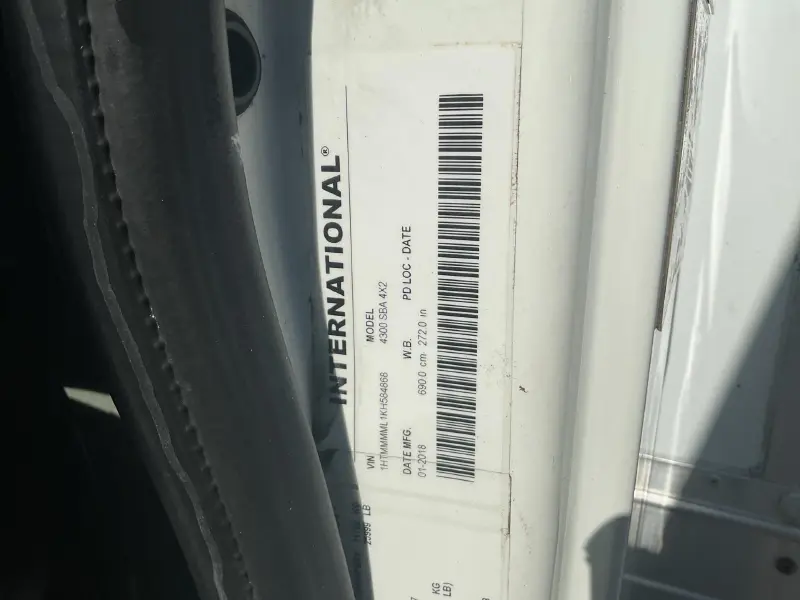 2019 INTERNATIONAL MV 607