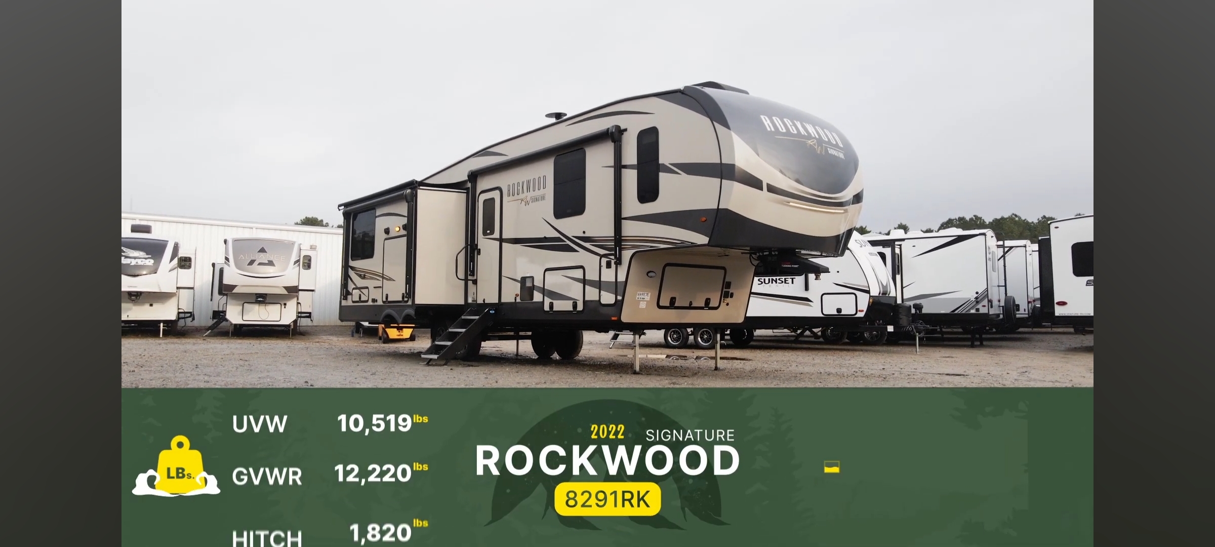 2022 Forest River ROCKWOOD SIGNATURE ULTRA LITE 8291RK in lillian AL