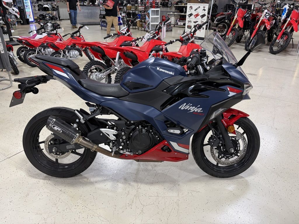 2026 Kawasaki Ninja® 500 Abs Metallic Matte Twilight Blue ABS in Storm Lake, IA