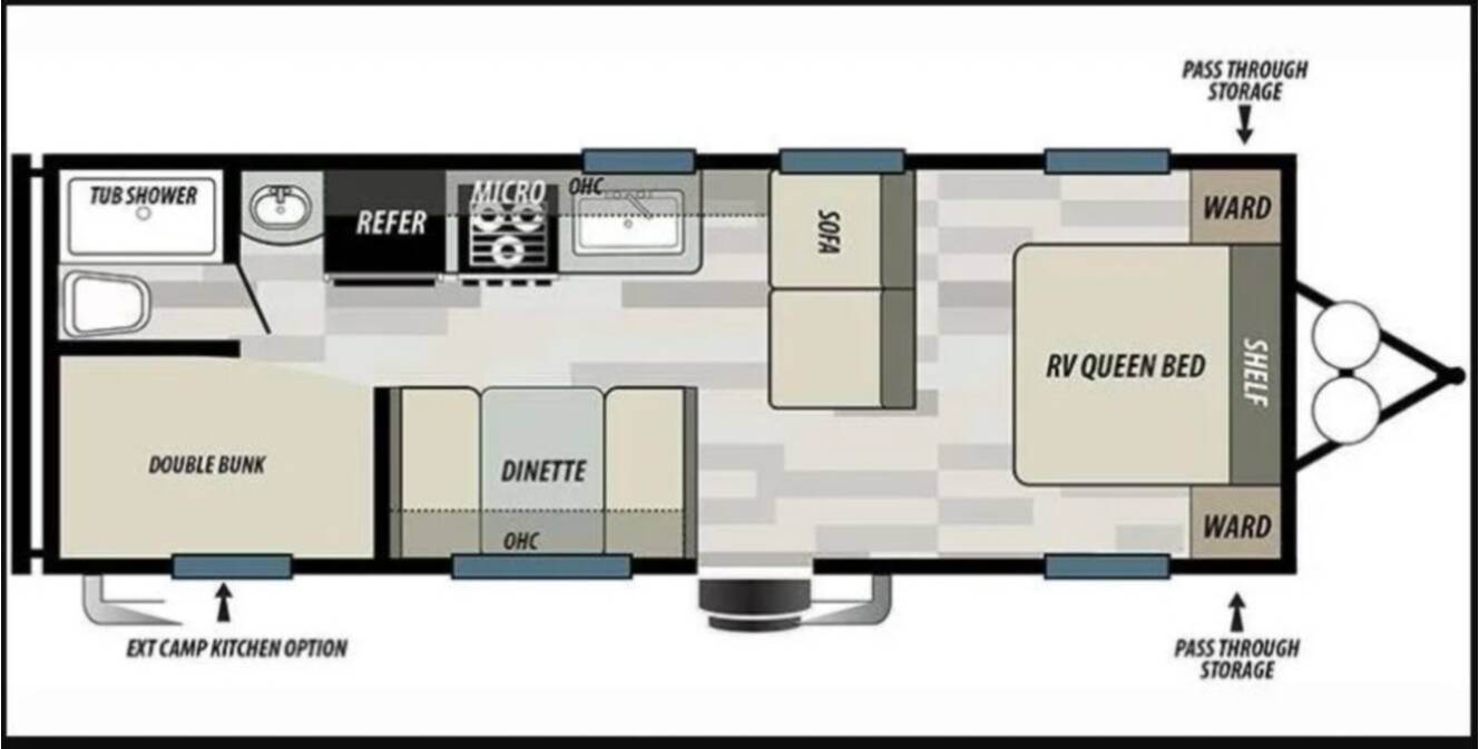 A photo of this 2020 Wildwood By Forest River X-Lite 261BHXL
