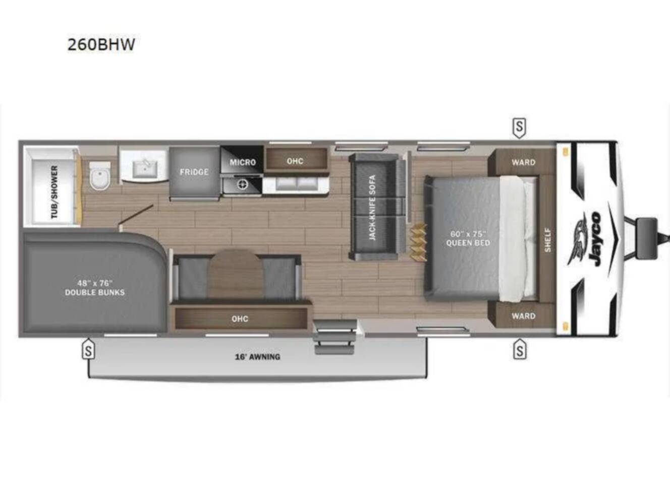 A photo of this 2024 Jayco Jay-Flight 260BHW