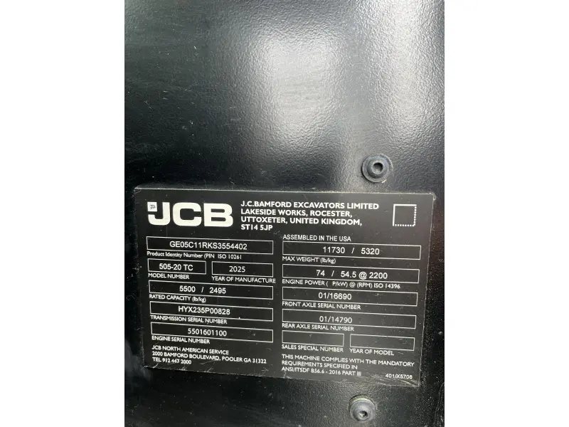 2026 JCB 505-20TC