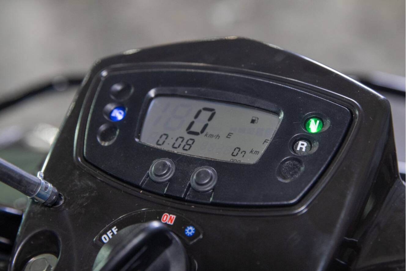 A photo of this 2026 Kymco Mongoose 270i