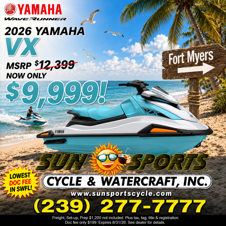 2026 Yamaha VX-WHITE/MINT in Ft Myers, FL