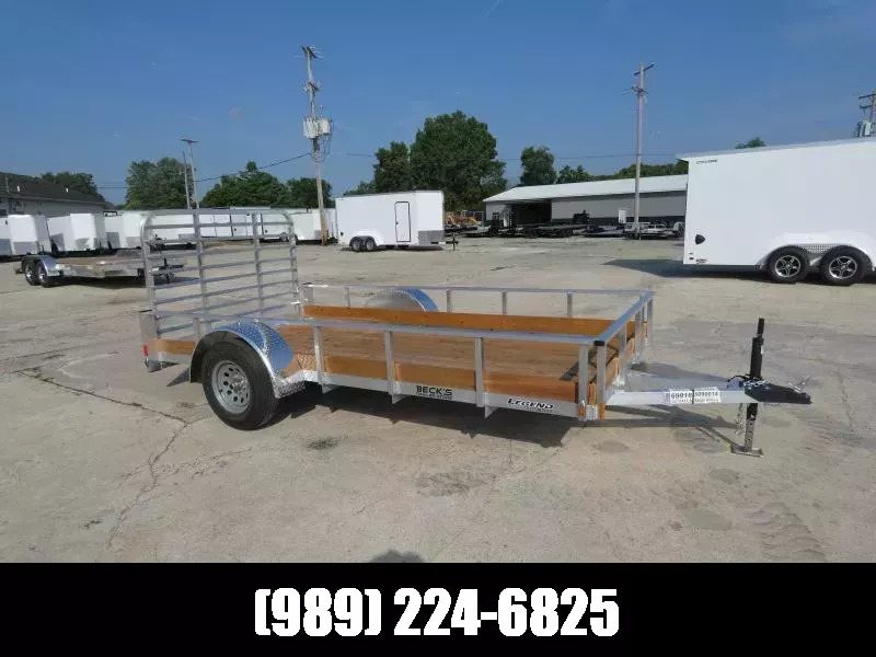 2026 Legend Trailers Low Side Single Axle 6' x 12' Aluminum Open Utility Tra in Saint Johns, MI