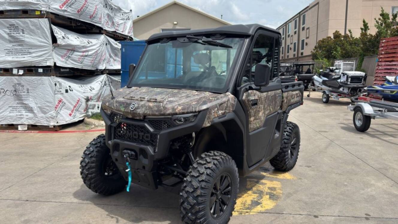 A photo of this 2026 CFMOTO UFORCE U10 Pro Highland Camo