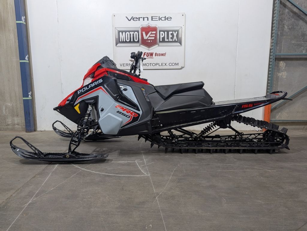 2025 Polaris® 850 PRO RMK 155 Storm Gray / Indy Red in sioux falls SD
