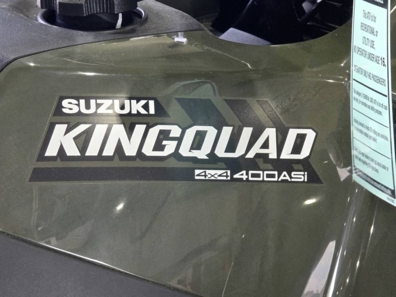 A photo of this 2025 Suzuki KingQuad 400ASi