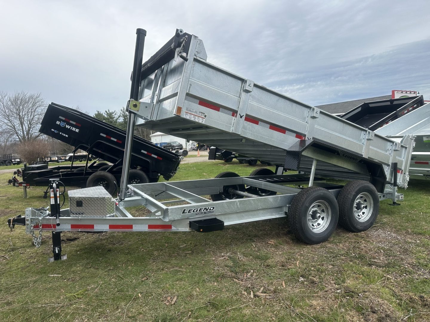 2026 Legends Trailers 7 ft x 14 ft aluminum utility trailer, 7x14 dump traile in North Ridgeville, OH
