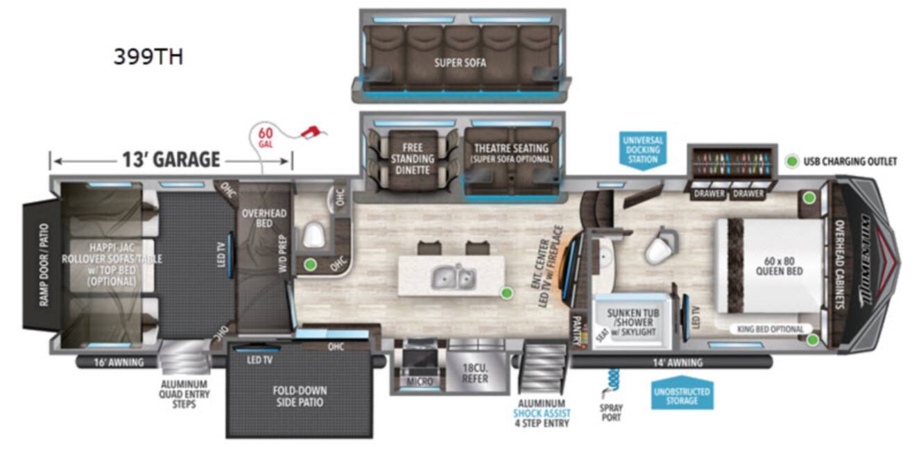 A photo of this 2020 Grand Design Momentum 399TH