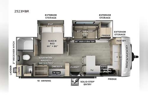 2027 Forest River Rv Rockwood Mini Lite 2523MBR in greeley CO