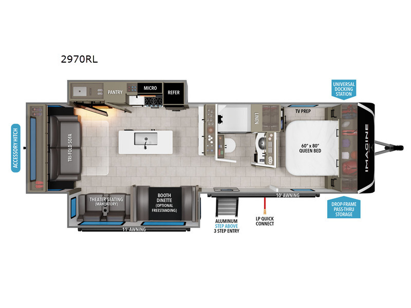 A photo of this 2025 Grand Design Imagine 2970RL