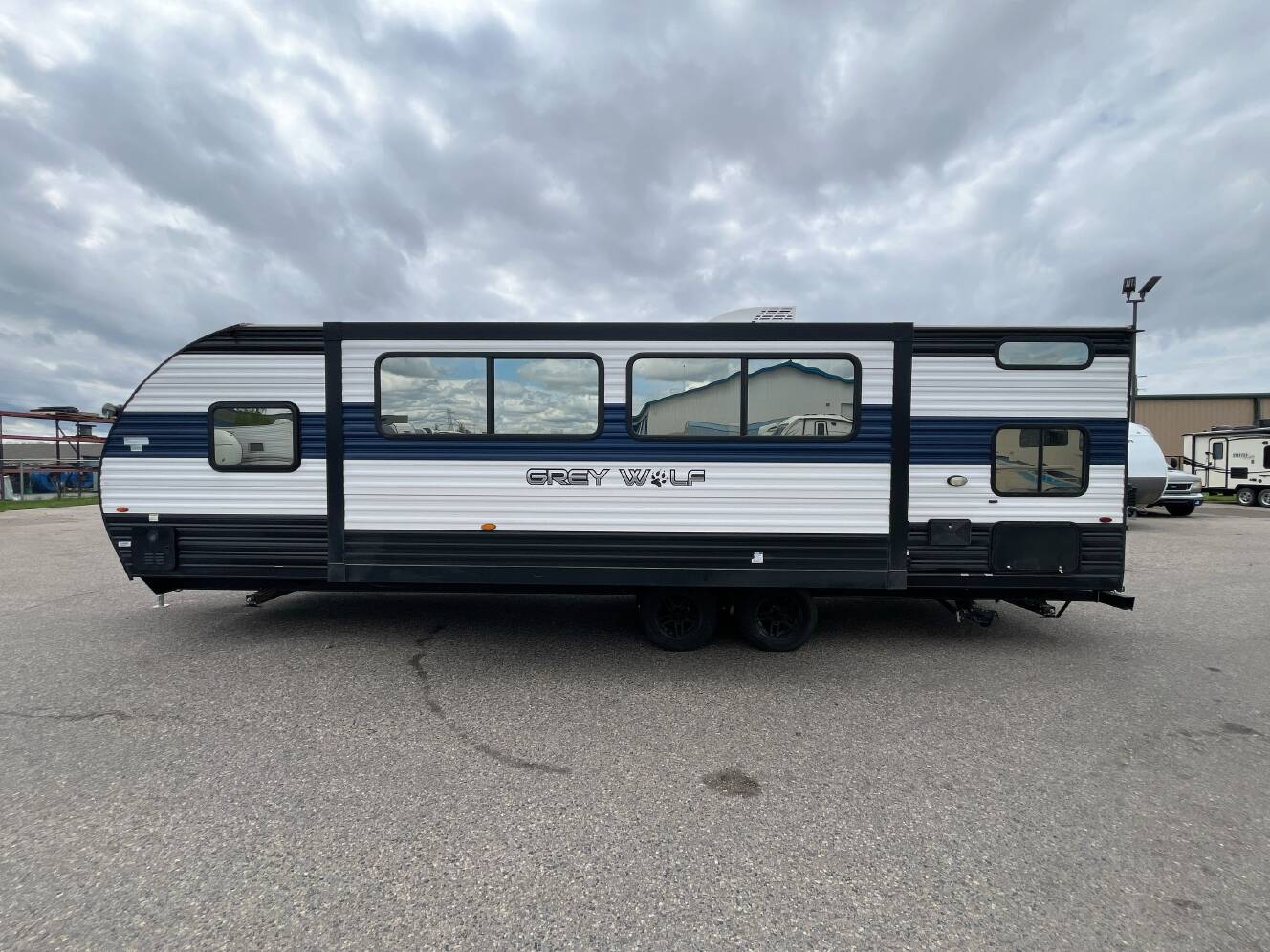 A photo of this 2023 Forest River GREY WOLF 26DBH