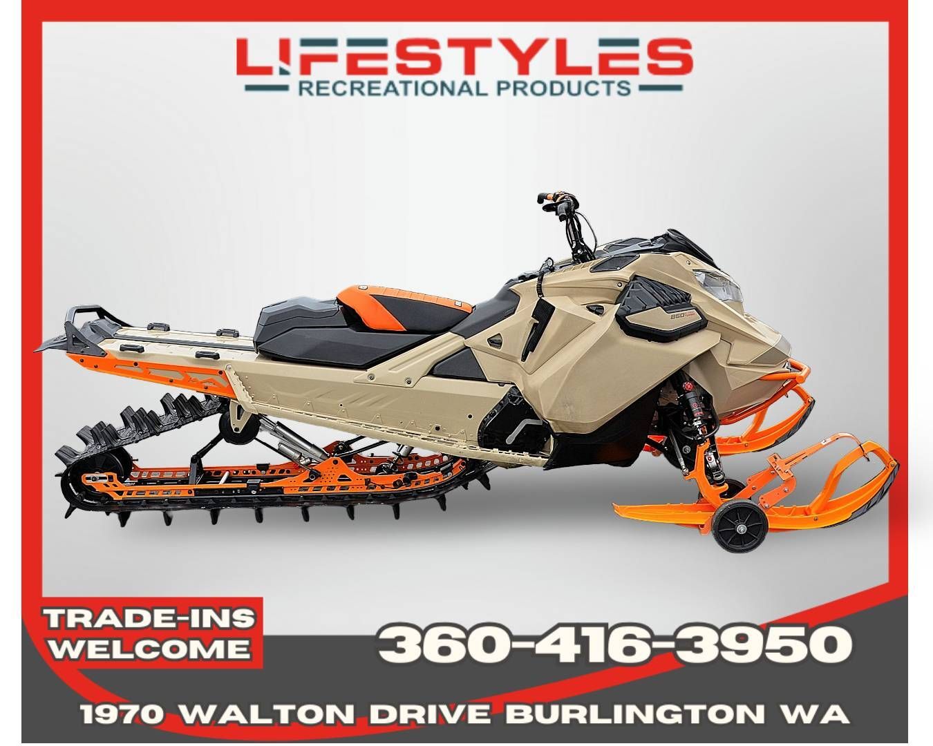 2022 Ski-Doo Freeride 154 850 E-TEC Turbo SHOT PowderMax Light 3.0  in burlington WA