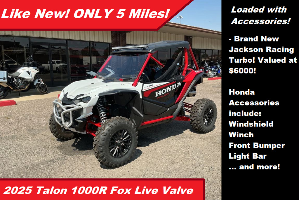 2025 Honda Talon 1000R FOX Live Valve in aurora CO