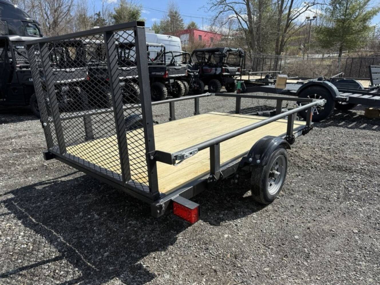 A photo of this 2026 Karavan Utility Light Trailers 5 x 8 ft. Steel w/ Slide Rail