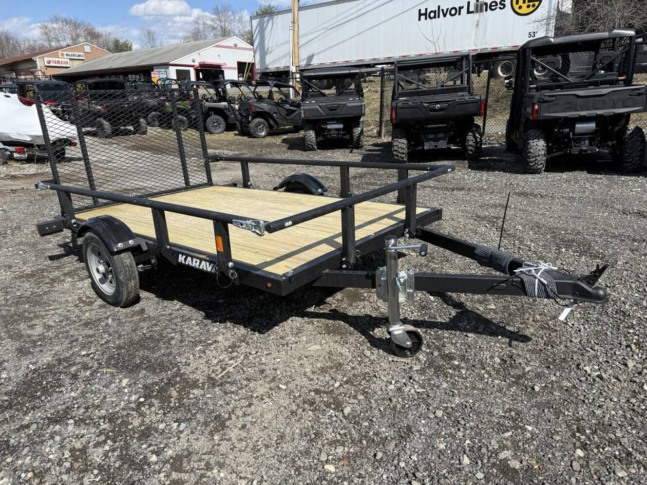 A photo of this 2026 Karavan Utility Light Trailers 5 x 8 ft. Steel w/ Slide Rail