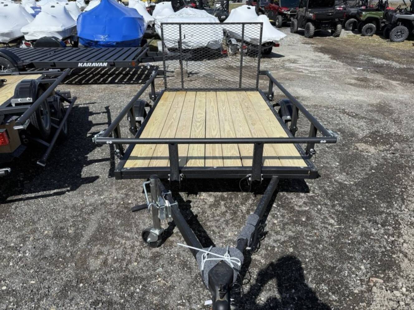 A photo of this 2026 Karavan Utility Light Trailers 5 x 8 ft. Steel w/ Slide Rail