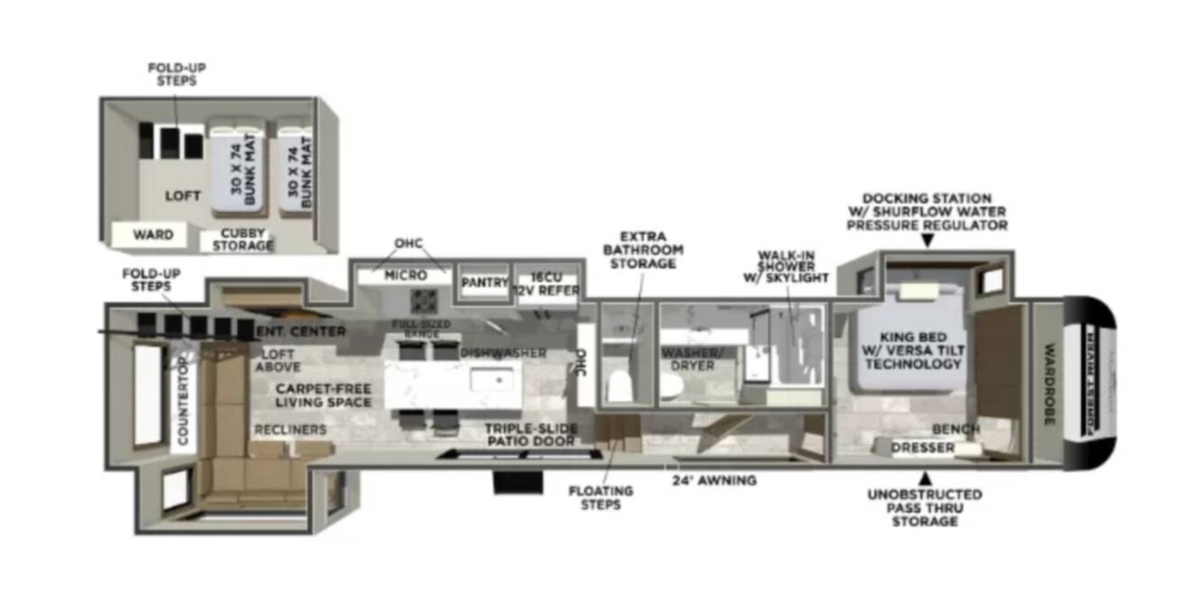 A photo of this 2027 Forest River Rv IMPRESSION 44STAY
