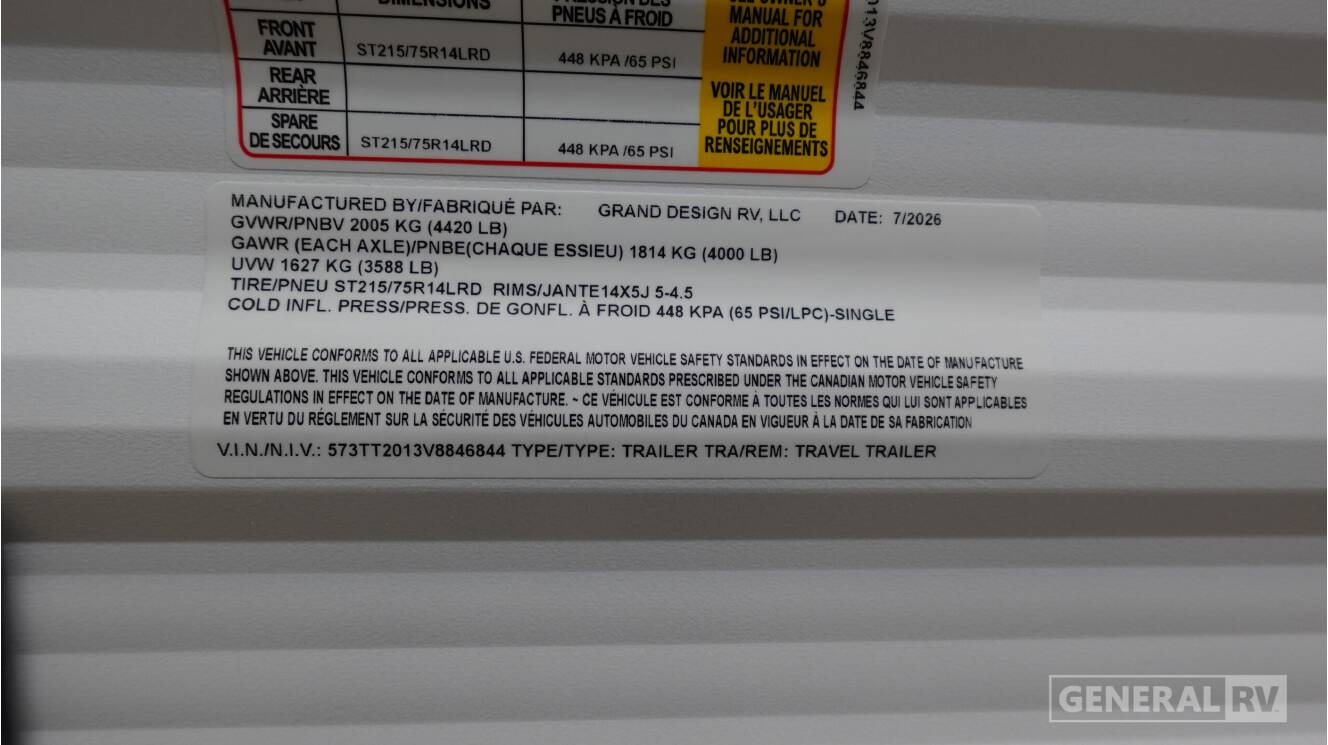 A photo of this 2027 Grand Design TRANSCEND-ONE 151RB