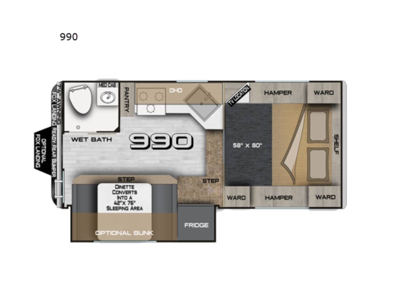 A photo of this 2027 Northwood Arctic Fox 990